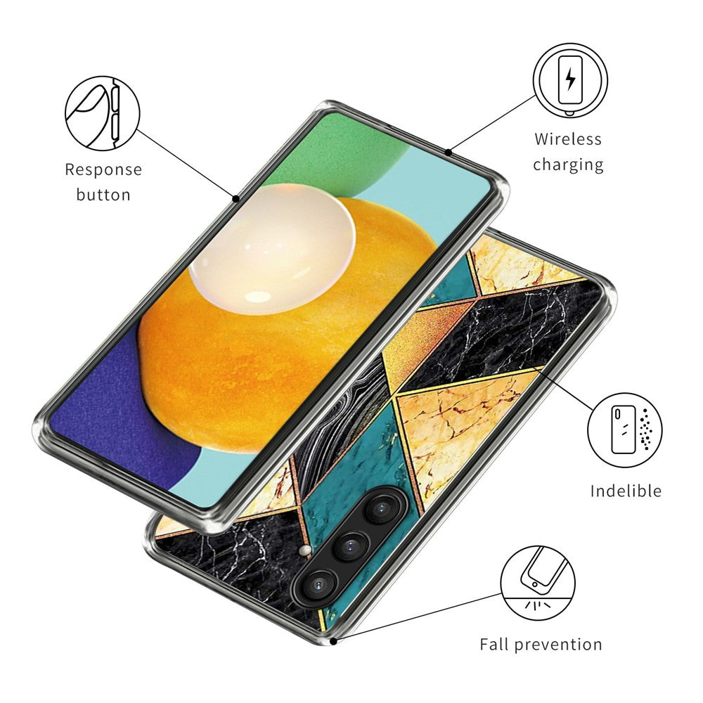 For Samsung Galaxy S24 FE Case Pattern Printing TPU Phone Back Cover