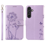 For Samsung Galaxy S23 FE Leather Case Wallet Phone Cover Dandelion Imprint