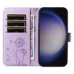 For Samsung Galaxy S23 FE Leather Case Wallet Phone Cover Dandelion Imprint
