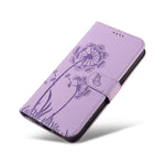 For Samsung Galaxy S23 FE Leather Case Wallet Phone Cover Dandelion Imprint