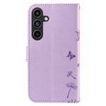 For Samsung Galaxy S23 FE Leather Case Wallet Phone Cover Dandelion Imprint