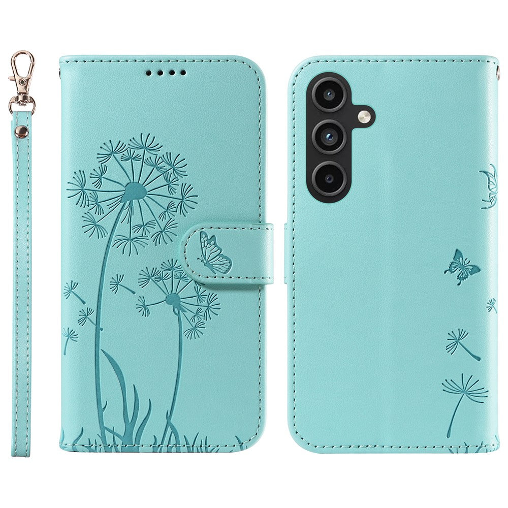 For Samsung Galaxy S23 FE Leather Case Wallet Phone Cover Dandelion Imprint