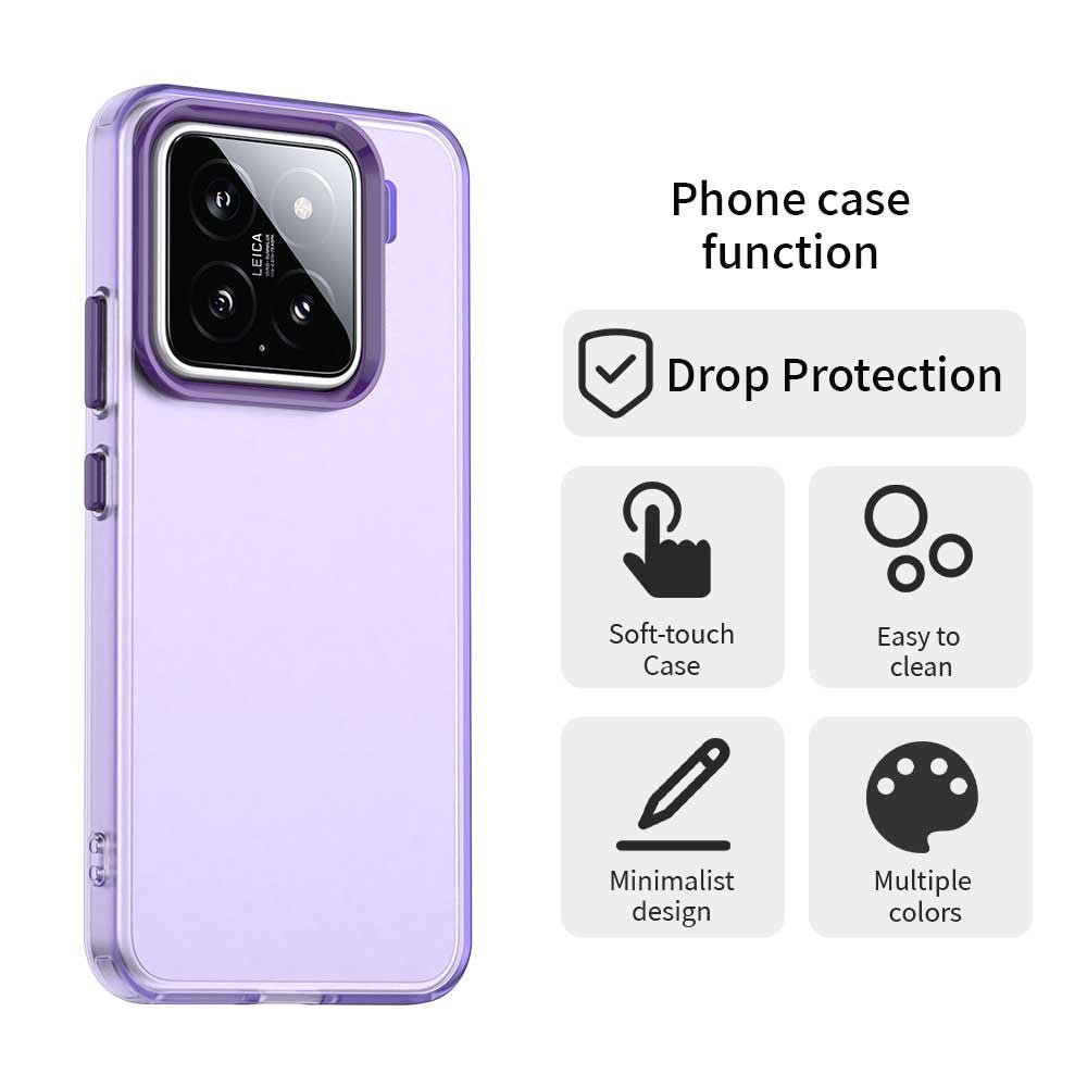 For Xiaomi 15 Case PC+TPU+PET Matte Anti-Drop Phone Back Cover