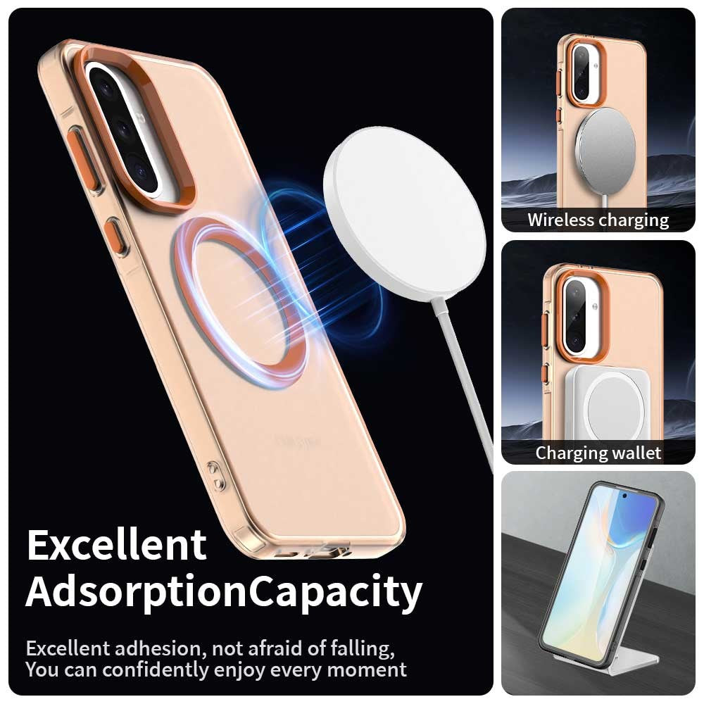 For Samsung Galaxy A36 5G / A56 5G Magnetic Case PC+TPU+PET Anti-Drop Phone Cover