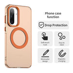 For Samsung Galaxy A36 5G / A56 5G Magnetic Case PC+TPU+PET Anti-Drop Phone Cover