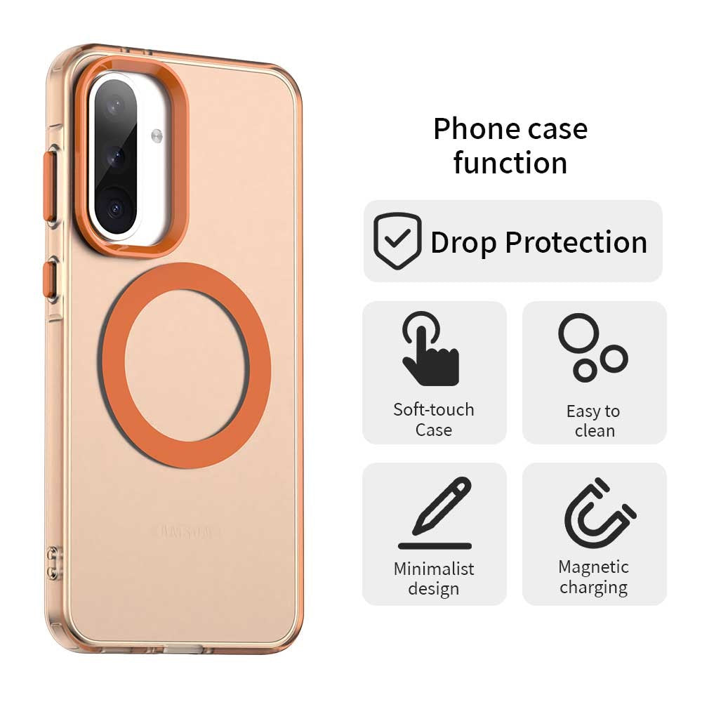 For Samsung Galaxy A36 5G / A56 5G Magnetic Case PC+TPU+PET Anti-Drop Phone Cover