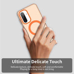 For Samsung Galaxy A36 5G / A56 5G Magnetic Case PC+TPU+PET Anti-Drop Phone Cover