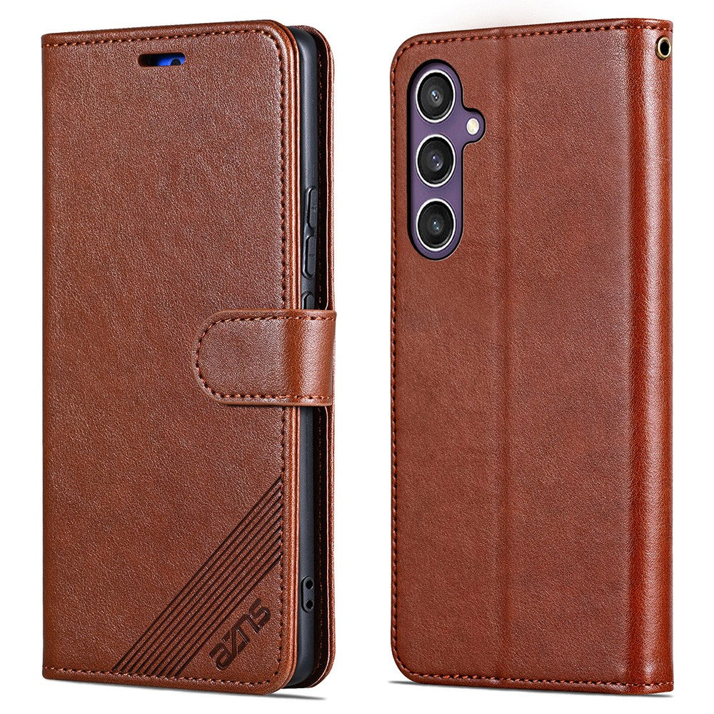 AZNS Til Samsung Galaxy A16 5G / 4G Cover Ridsefast PU Læder Standerpung Telefoncover