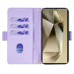 For Samsung Galaxy S23 Ultra Leather Wallet Case RFID Blocking Stand Cover with Hand Strap