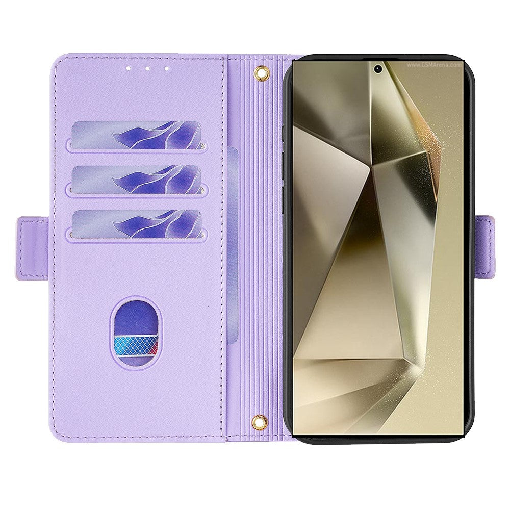 For Samsung Galaxy S23 Ultra Leather Wallet Case RFID Blocking Stand Cover with Hand Strap