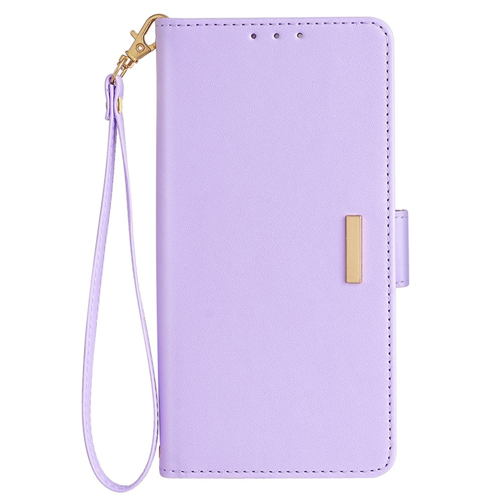 For Samsung Galaxy S23 Ultra Leather Wallet Case RFID Blocking Stand Cover with Hand Strap