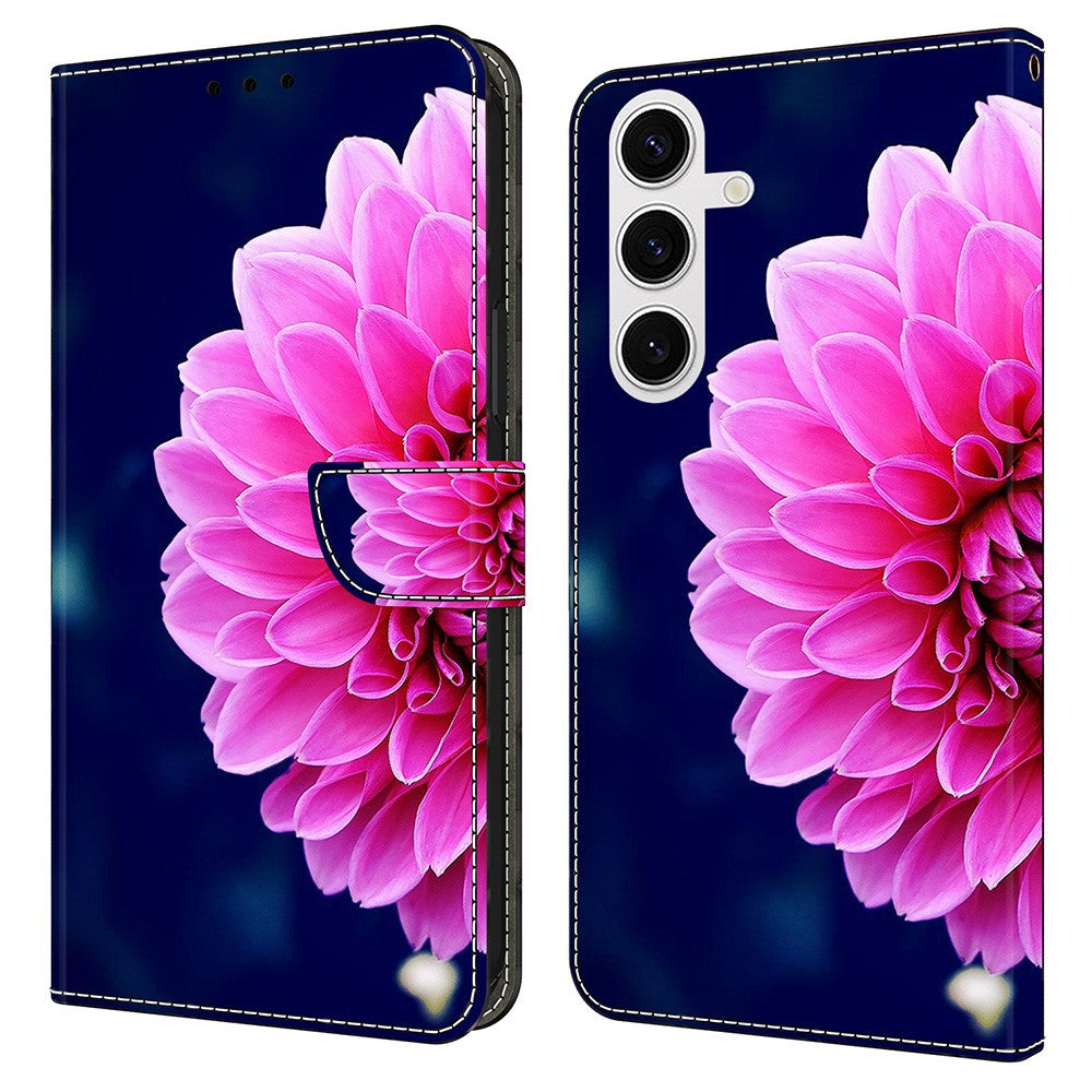 For Samsung Galaxy S25 Case 3D Pattern PU Leather Wallet Phone Cover with Stand