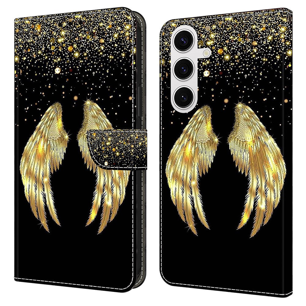 For Samsung Galaxy S25 Case 3D Pattern PU Leather Wallet Phone Cover with Stand