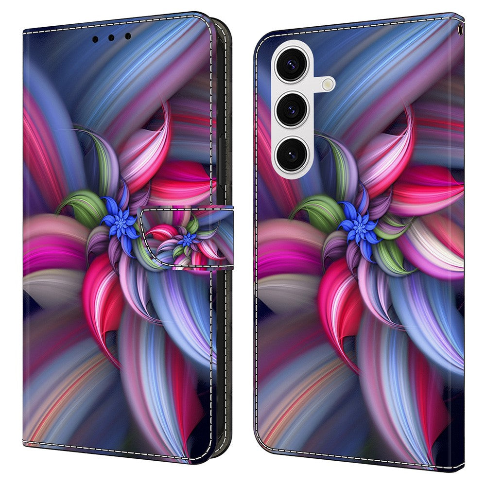 For Samsung Galaxy S25 Case 3D Pattern PU Leather Wallet Phone Cover with Stand