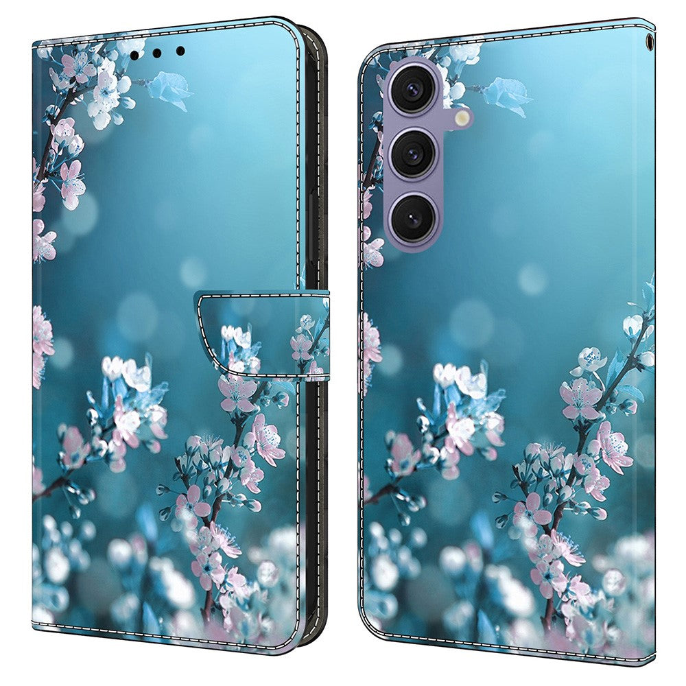 Til Samsung Galaxy S25+ Cover 3D Mønster PU Læderpung Telefoncover med Stand