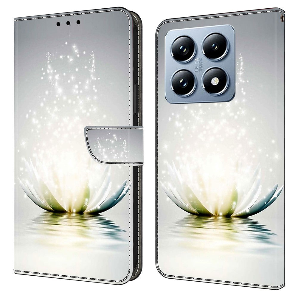 For Xiaomi 14T Pro Case 3D Pattern PU Leather Wallet Phone Cover with Stand