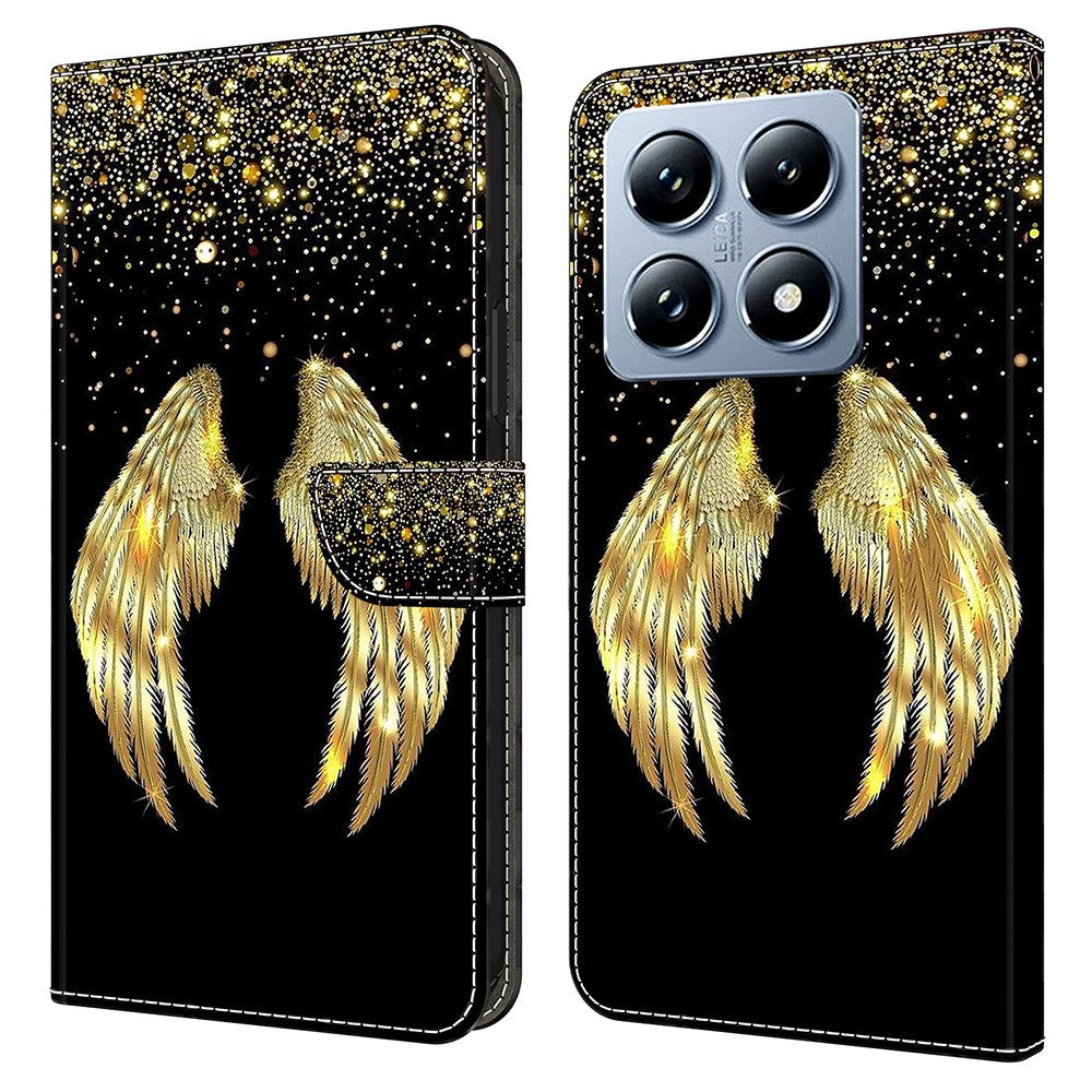 For Xiaomi 14T Pro Case 3D Pattern PU Leather Wallet Phone Cover with Stand