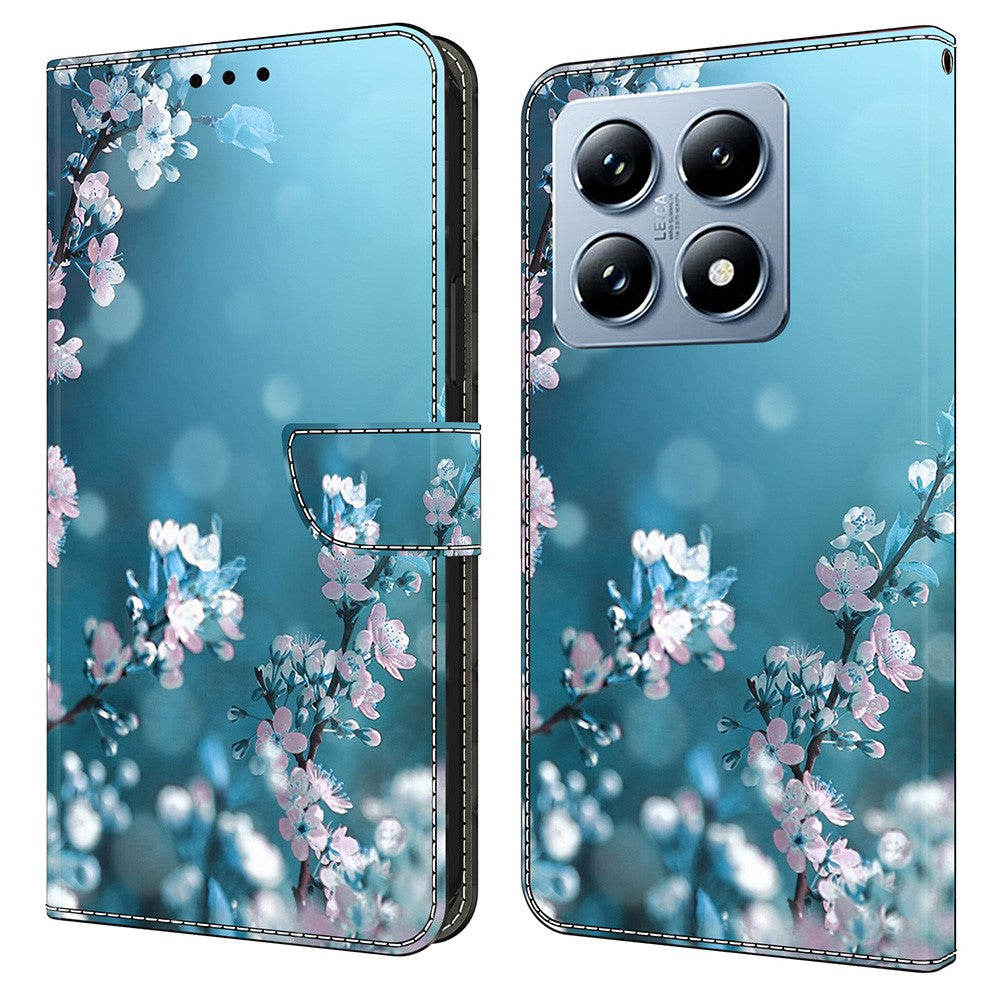 For Xiaomi 14T Pro Case 3D Pattern PU Leather Wallet Phone Cover with Stand