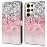 For Samsung Galaxy S25 Ultra Case Magnetic Clasp 3D Pattern Leather Wallet Phone Cover