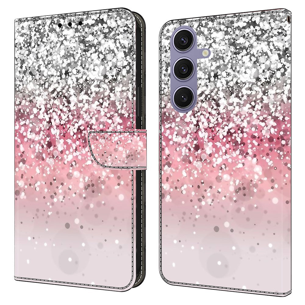 For Samsung Galaxy S25 Case Magnetic Clasp 3D Pattern Leather Wallet Phone Cover