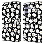 For Samsung Galaxy S25 Case Magnetic Clasp 3D Pattern Leather Wallet Phone Cover