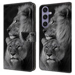 For Samsung Galaxy S25 Case Magnetic Clasp 3D Pattern Leather Wallet Phone Cover
