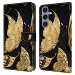 For Samsung Galaxy S25 Case Magnetic Clasp 3D Pattern Leather Wallet Phone Cover