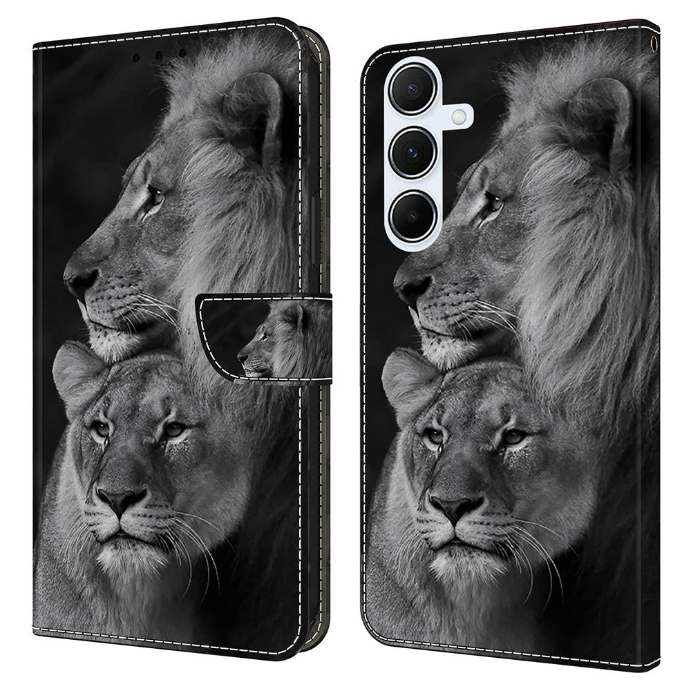 For Samsung Galaxy A36 5G / A56 5G Case Magnetic Clasp 3D Pattern Leather Wallet Phone Cover