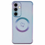 For Samsung Galaxy S25 Magnetic Case TPU Gradient Electroplated Phone Cover