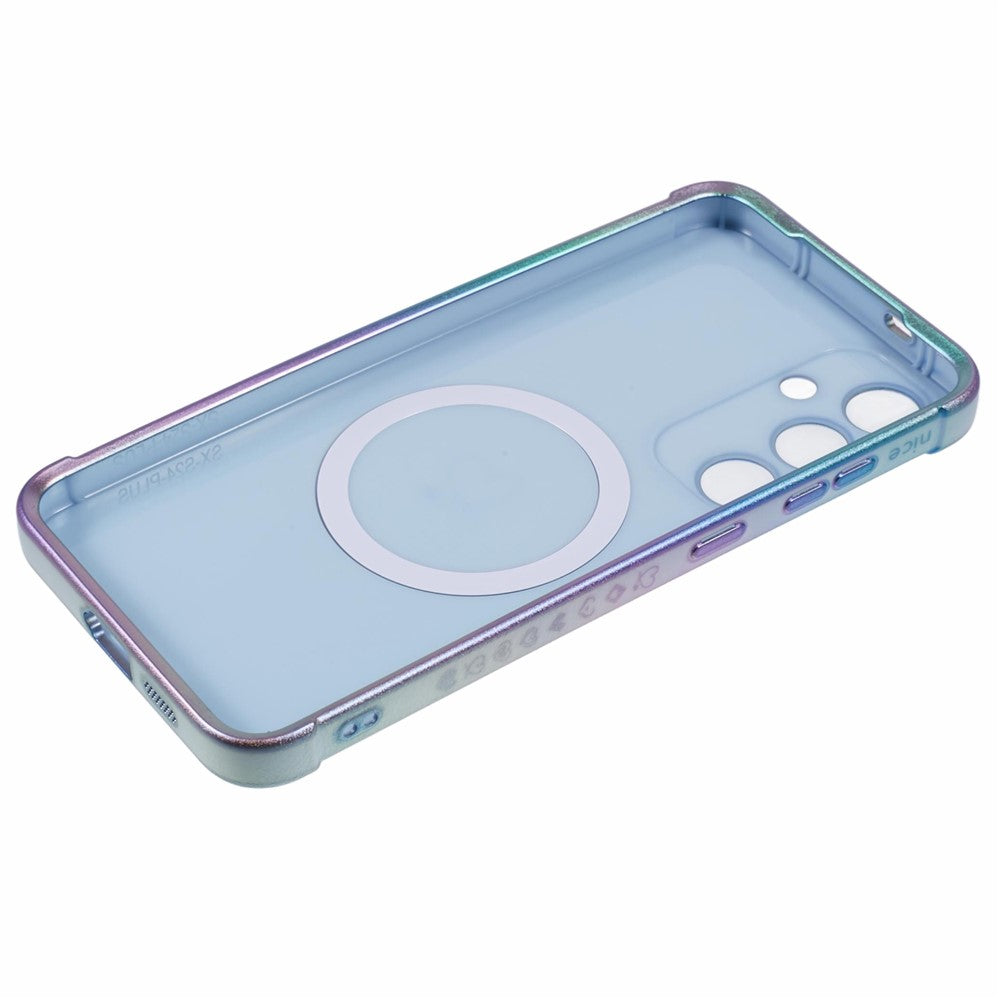 For Samsung Galaxy S25 Magnetic Case TPU Gradient Electroplated Phone Cover
