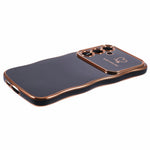 Til Samsung Galaxy S25+ Cover Hjerter TPU Telefoncover Krøllet Bølge Ramme Stort Vindue