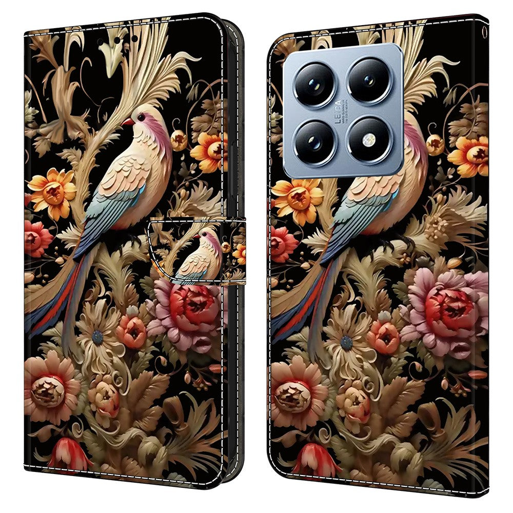 For Xiaomi 14T Pro Case PU Leather Wallet Phone Cover with Stand