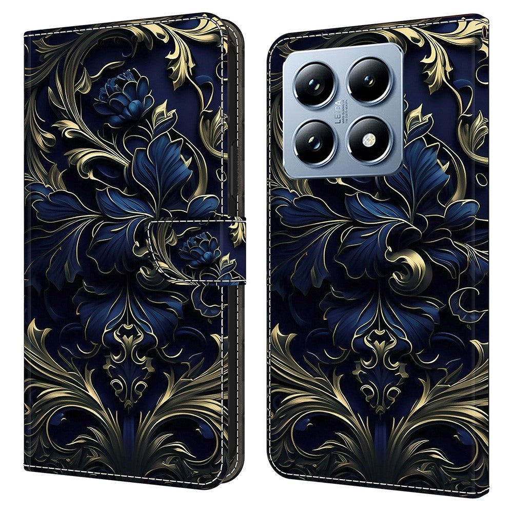 For Xiaomi 14T Pro Case PU Leather Wallet Phone Cover with Stand