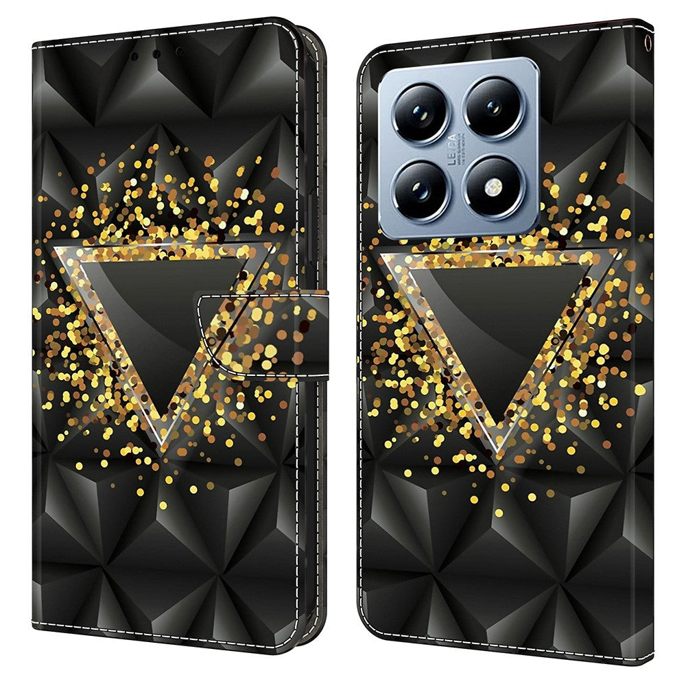 For Xiaomi 14T Pro Case PU Leather Wallet Phone Cover with Stand