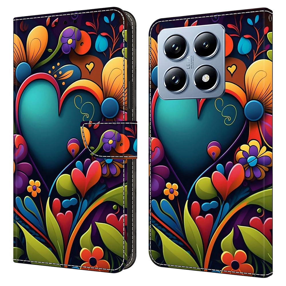 For Xiaomi 14T Pro Case PU Leather Wallet Phone Cover with Stand