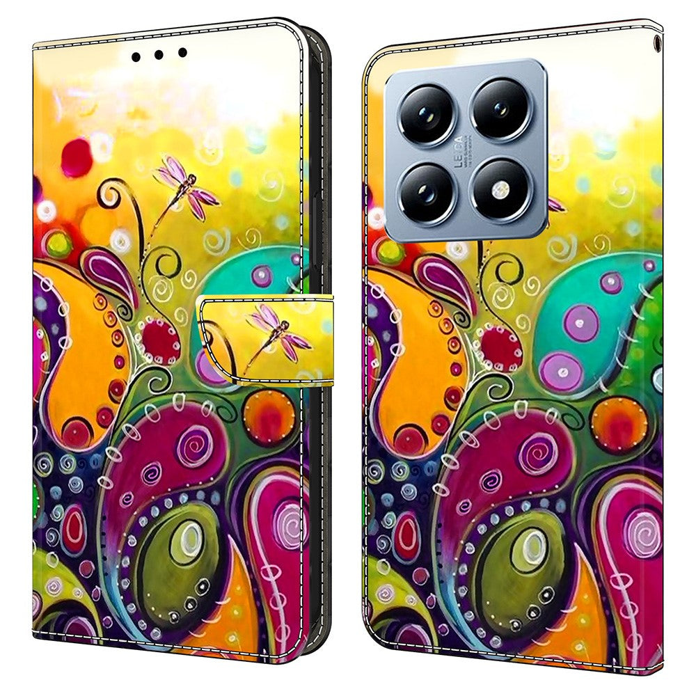 For Xiaomi 14T Pro Case PU Leather Wallet Phone Cover with Stand
