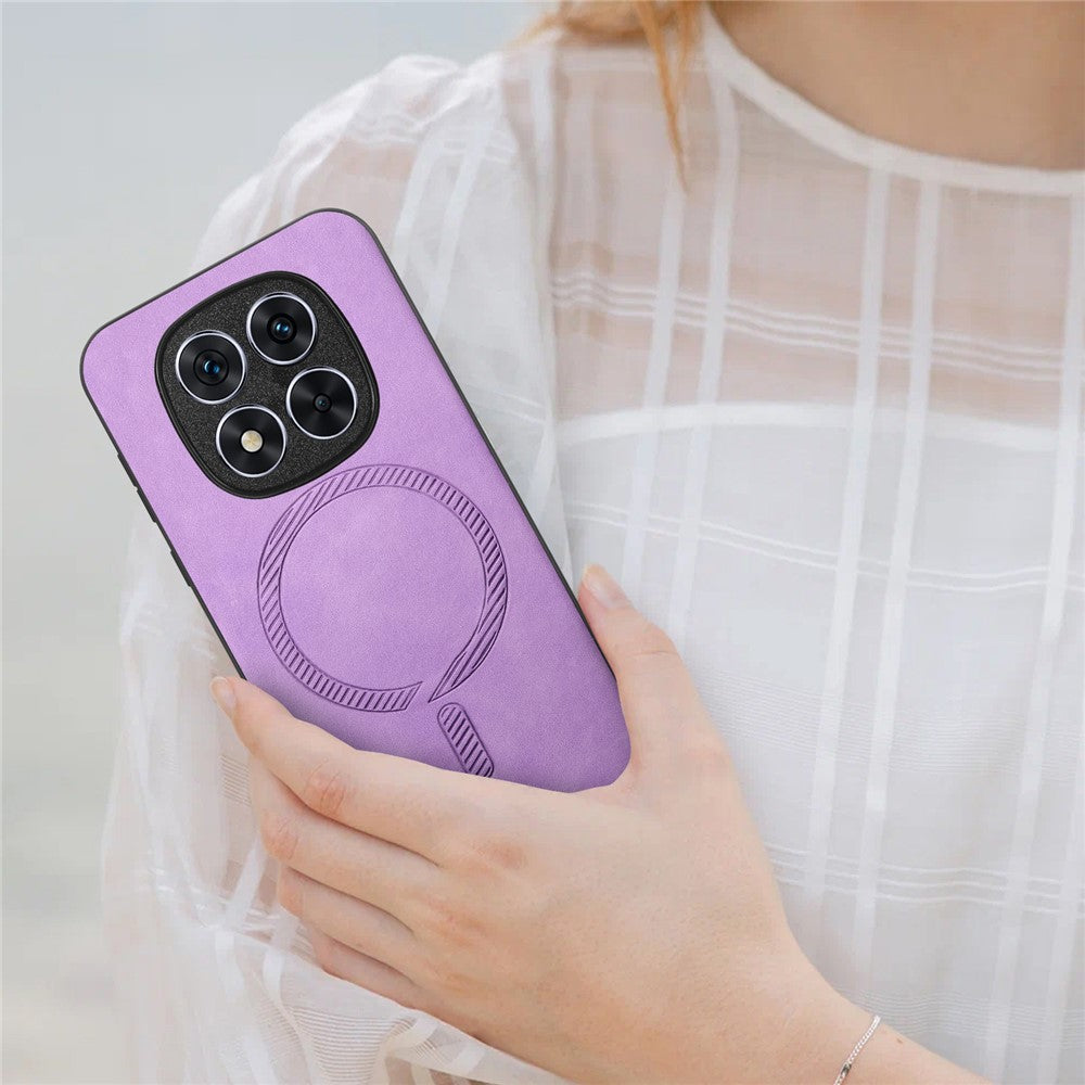 For Xiaomi Redmi Note 14 Pro+ 5G Leather Back Magnetic Case Skin-Touch Phone Cover