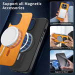 For Xiaomi Redmi Note 14 Pro+ 5G Leather Back Magnetic Case Skin-Touch Phone Cover