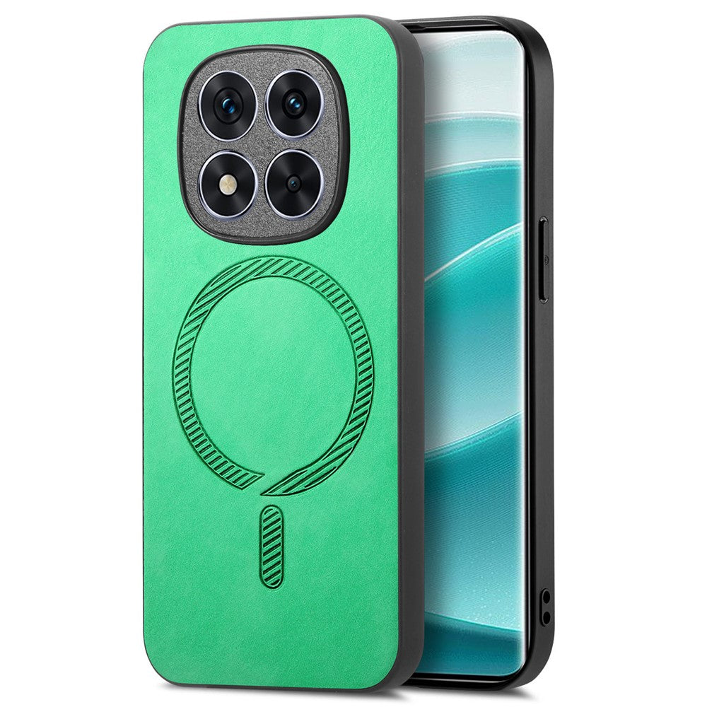 For Xiaomi Redmi Note 14 Pro+ 5G Leather Back Magnetic Case Skin-Touch Phone Cover