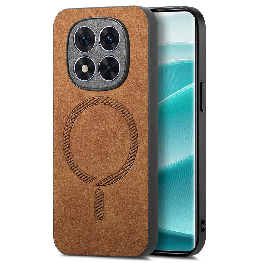 For Xiaomi Redmi Note 14 Pro+ 5G Leather Back Magnetic Case Skin-Touch Phone Cover