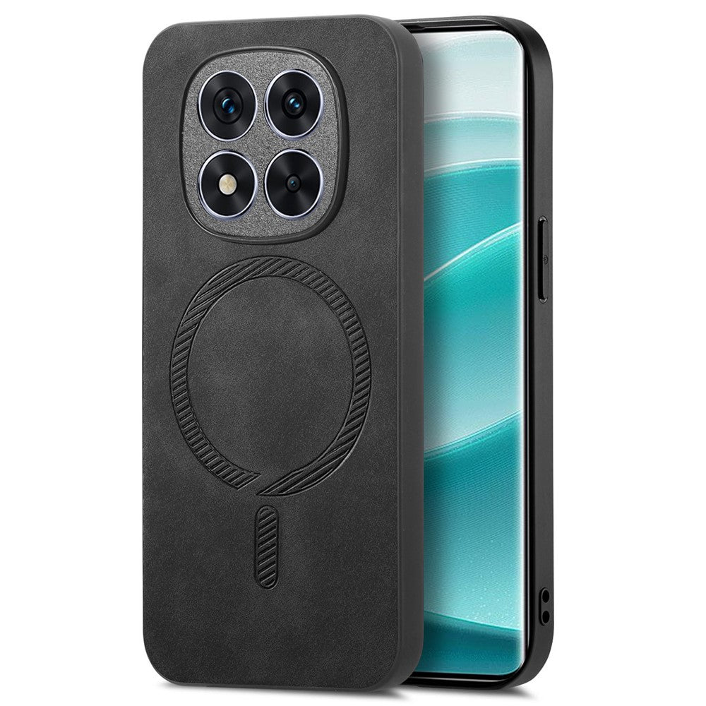 For Xiaomi Redmi Note 14 Pro+ 5G Leather Back Magnetic Case Skin-Touch Phone Cover