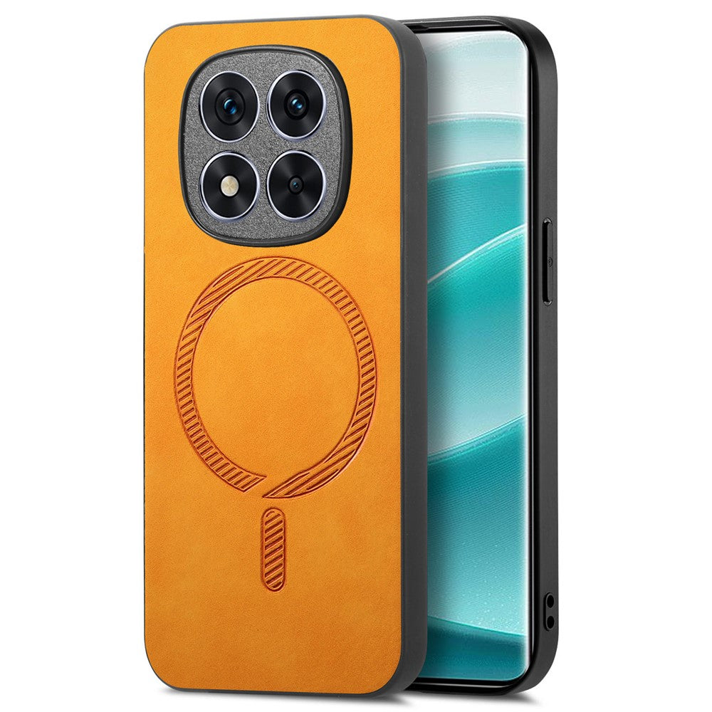 For Xiaomi Redmi Note 14 Pro+ 5G Leather Back Magnetic Case Skin-Touch Phone Cover