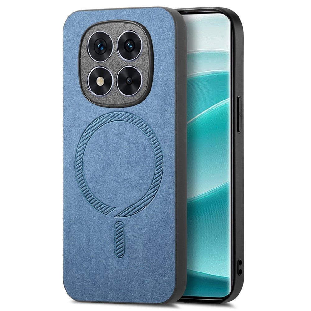 For Xiaomi Redmi Note 14 Pro+ 5G Leather Back Magnetic Case Skin-Touch Phone Cover