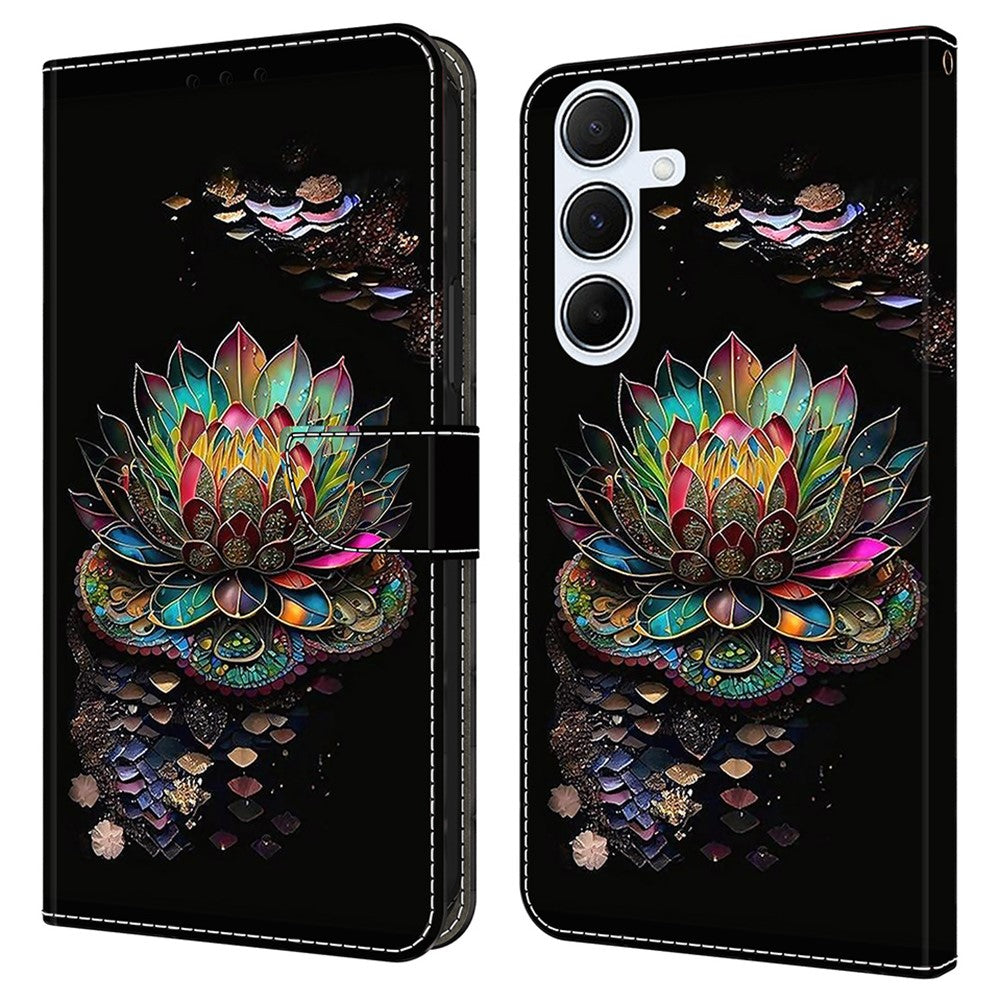 For Samsung Galaxy A36 5G / A56 5G Case Pattern Printed Protective Cover TPU+PU Leather Flip Phone Case