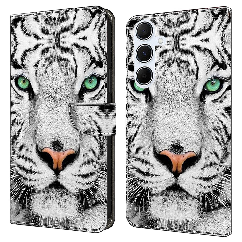 For Samsung Galaxy A36 5G / A56 5G Case Pattern Printed Protective Cover TPU+PU Leather Flip Phone Case