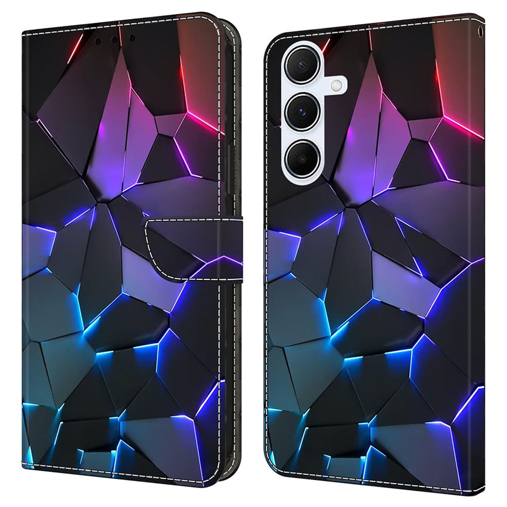 For Samsung Galaxy A36 5G / A56 5G Case Pattern Printed Protective Cover TPU+PU Leather Flip Phone Case
