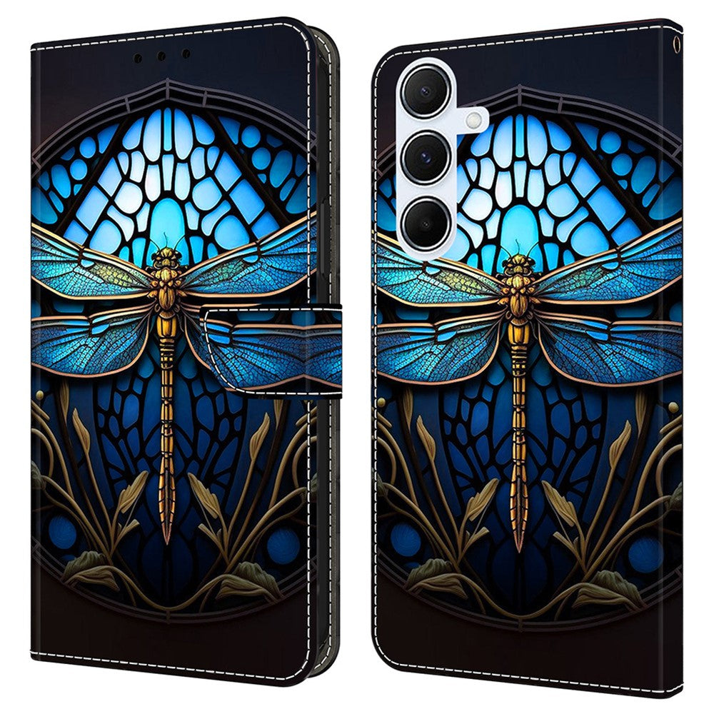 For Samsung Galaxy A36 5G / A56 5G Case Pattern Printed Protective Cover TPU+PU Leather Flip Phone Case