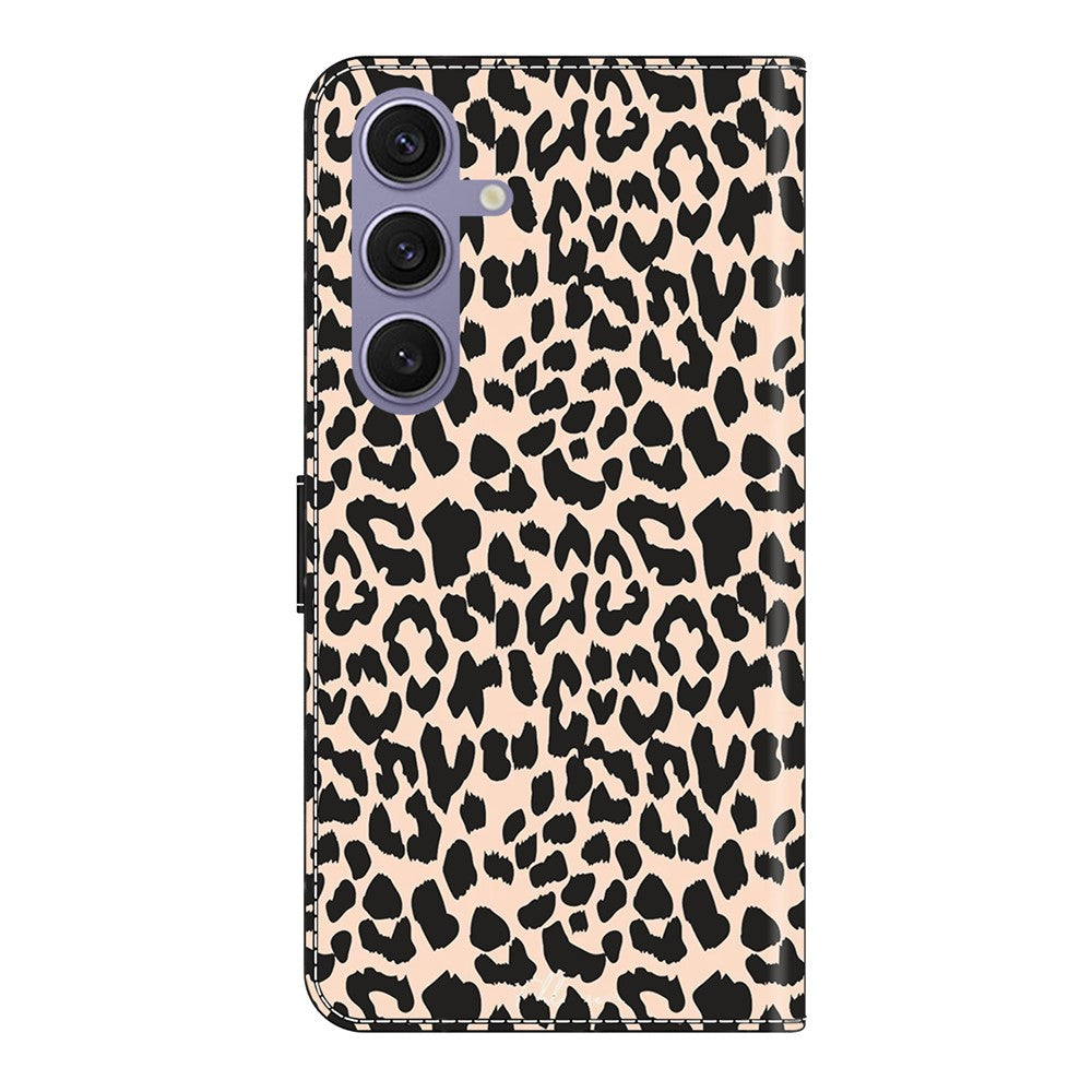 Til Samsung Galaxy S25+ Cover med mønstertryk Beskyttende Cover TPU+PU Læder Flip Telefoncover