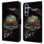 Til Samsung Galaxy S25+ Cover med mønstertryk Beskyttende Cover TPU+PU Læder Flip Telefoncover