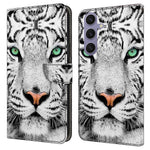 Til Samsung Galaxy S25+ Cover med mønstertryk Beskyttende Cover TPU+PU Læder Flip Telefoncover